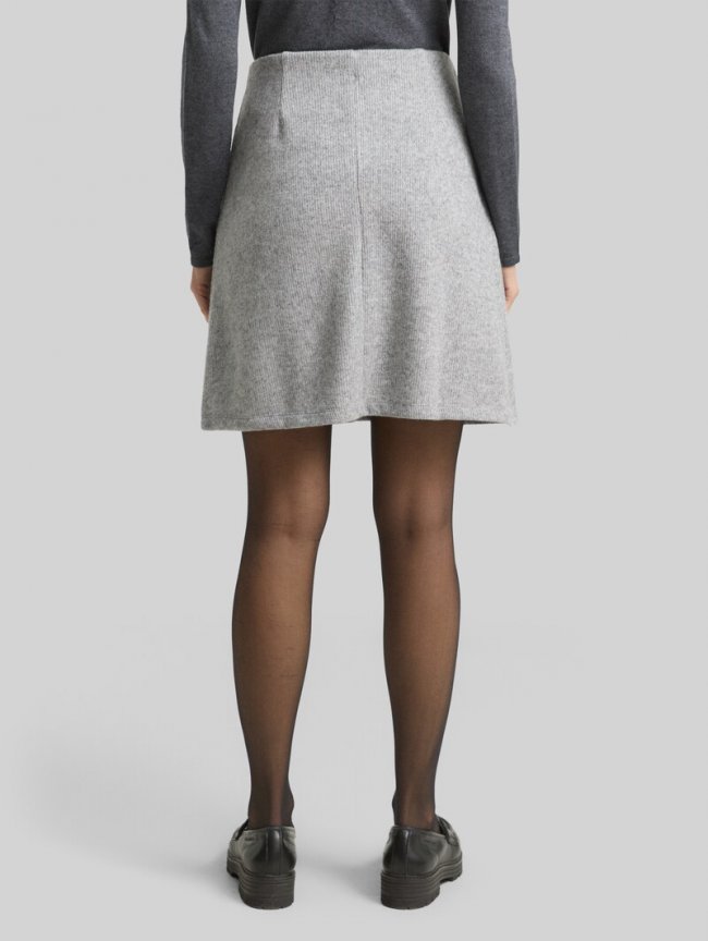 Tom Tailor Cosy Rock in Melange-Optik - Medium Silver Grey Melange Tom Tailor Cosy Rock in Melange-Optik - Medium Silver Grey Melange