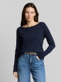 Tom Tailor Basic Langarmshirt aus Baumwolle - Sky Captain Blue Tom Tailor Basic Langarmshirt aus Baumwolle - Sky Captain Blue