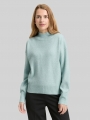 Tom Tailor Oversize Strickpullover mit Stehkragen - White Moss Melange Tom Tailor Oversize Strickpullover mit Stehkragen - White Moss Melange