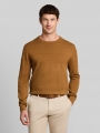 Tom Tailor Basic Strickpullover aus Baumwolle - Dark Camel Melange Tom Tailor Basic Strickpullover aus Baumwolle - Dark Camel Melange