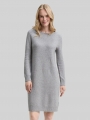 Tom Tailor Strickkleid mit U-Boot-Ausschnitt - Medium Silver Grey Melange Tom Tailor Strickkleid mit U-Boot-Ausschnitt - Medium Silver Grey Melange
