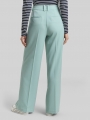 Tom Tailor TTLEA WIDE Hose mit Bügelfalte - Blue Haze Melange Tom Tailor TTLEA WIDE Hose mit Bügelfalte - Blue Haze Melange