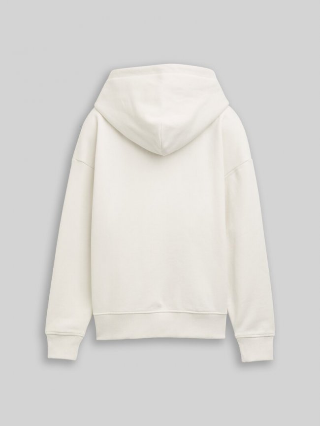 Tom Tailor Oversize Hoodie Sweatshirt - Greyish White Tom Tailor Oversize Hoodie Sweatshirt - Greyish White