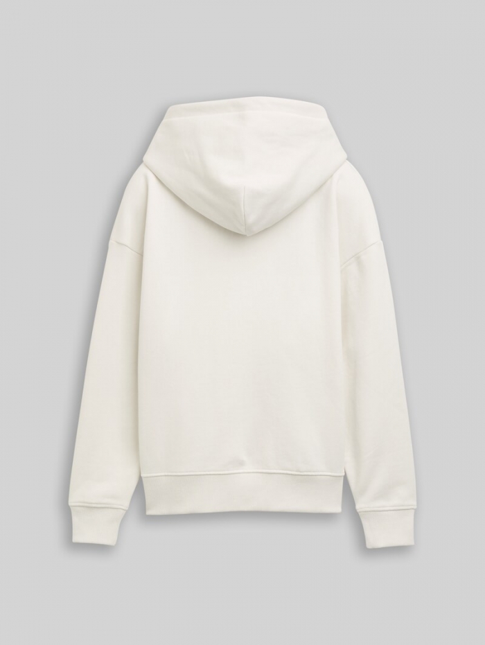 Tom Tailor Oversize Hoodie Sweatshirt - Greyish White Tom Tailor Oversize Hoodie Sweatshirt - Greyish White
