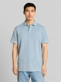 Tom Tailor Piqué Poloshirt mit Logo-Badge - Light Blue Grey Tom Tailor Piqué Poloshirt mit Logo-Badge - Light Blue Grey