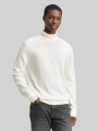 Tom Tailor Rollkragenpullover aus Baumwolle - Wool White Tom Tailor Rollkragenpullover aus Baumwolle - Wool White