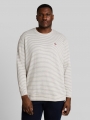 Tom Tailor Plus Size - Langarmshirt mit Streifenmuster - Offwhite Structured Stripe Tom Tailor Plus Size - Langarmshirt mit Streifenmuster - Offwhite Structured Stripe