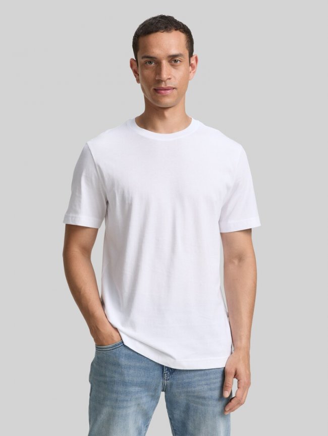 Tom Tailor T-Shirts aus Baumwolle im 2er-Pack - White 2 Tom Tailor T-Shirts aus Baumwolle im 2er-Pack - White 2
