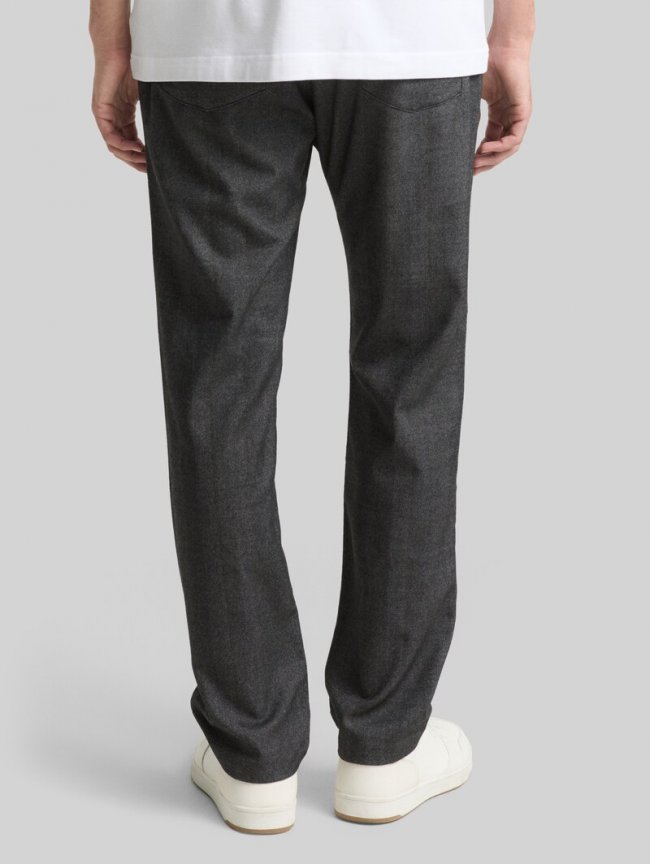 Tom Tailor TTREGULAR Chino Hose - Dark Grey Herringbone Stripe Tom Tailor TTREGULAR Chino Hose - Dark Grey Herringbone Stripe