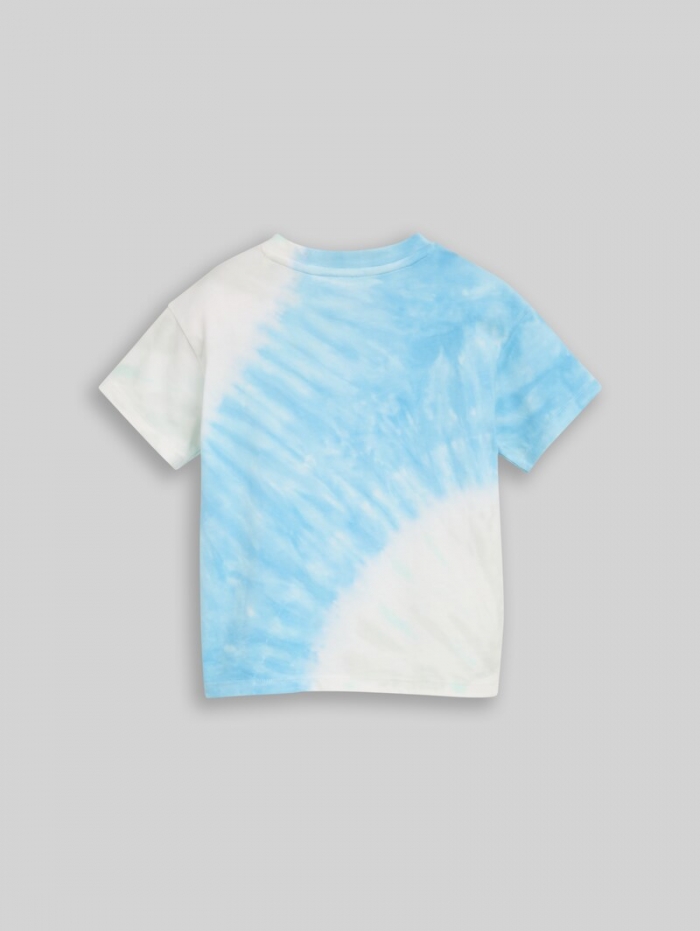 Tom Tailor Oversize Tie-Dye T-Shirt - Blue Shaded Tie Dye Design Tom Tailor Oversize Tie-Dye T-Shirt - Blue Shaded Tie Dye Design