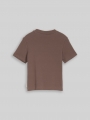 Tom Tailor Cropped T-Shirt mit Rippstruktur - Rusty Brown Tom Tailor Cropped T-Shirt mit Rippstruktur - Rusty Brown