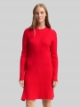 Tom Tailor Fitted Mini-Kleid aus Rippstrick - Brilliant Red Tom Tailor Fitted Mini-Kleid aus Rippstrick - Brilliant Red