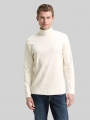 Tom Tailor Basic Rollkragenshirt - Gardenia White