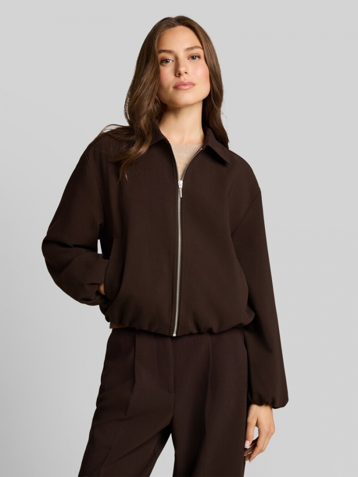 Tom Tailor Loose Fit Blouson Jacke - Java Dark Brown Tom Tailor Loose Fit Blouson Jacke - Java Dark Brown
