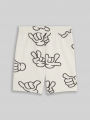 Tom Tailor Sweat-Shorts mit Muster - Off White Grey Hand Design Tom Tailor Sweat-Shorts mit Muster - Off White Grey Hand Design