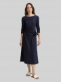 Tom Tailor Jersey Midi-Kleid mit Knoten-Detail - Lunar Eclipse Tom Tailor Jersey Midi-Kleid mit Knoten-Detail - Lunar Eclipse
