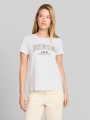 Tom Tailor T-Shirt mit Leo-Print - Bright White Tom Tailor T-Shirt mit Leo-Print - Bright White