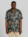 Tom Tailor Plus Size - Regular Fit Resort Kurzarmhemd aus Viskose - Leaf Green Beach Design Tom Tailor Plus Size - Regular Fit Resort Kurzarmhemd aus Viskose - Leaf Green Beach Design
