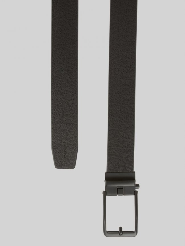 Tom Tailor TTDAVID Ledergürtel mit eckiger Dornschließe - Black Uni Tom Tailor TTDAVID Ledergürtel mit eckiger Dornschließe - Black Uni