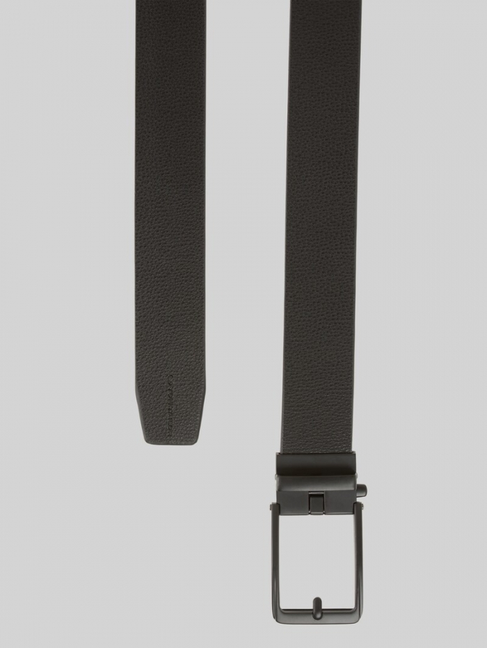 Tom Tailor TTDAVID Ledergürtel mit eckiger Dornschließe - Black Uni Tom Tailor TTDAVID Ledergürtel mit eckiger Dornschließe - Black Uni