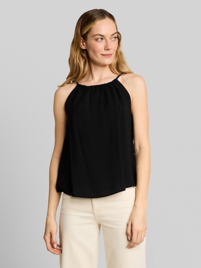 Tom Tailor Blusentop mit Raffungen - Deep Black Tom Tailor Blusentop mit Raffungen - Deep Black