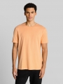 Tom Tailor T-Shirt im Used-Look - Summer Peach Orange Tom Tailor T-Shirt im Used-Look - Summer Peach Orange