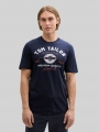 Tom Tailor T-Shirt mit Logo-Print - Sky Captain Blue