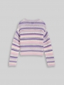 Tom Tailor Cropped Strickpullover mit Streifenmuster - Lilac Pink Multicolor Stripe Tom Tailor Cropped Strickpullover mit Streifenmuster - Lilac Pink Multicolor Stripe
