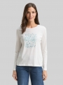 Tom Tailor Langarmshirt mit Print - Whisper White Tom Tailor Langarmshirt mit Print - Whisper White