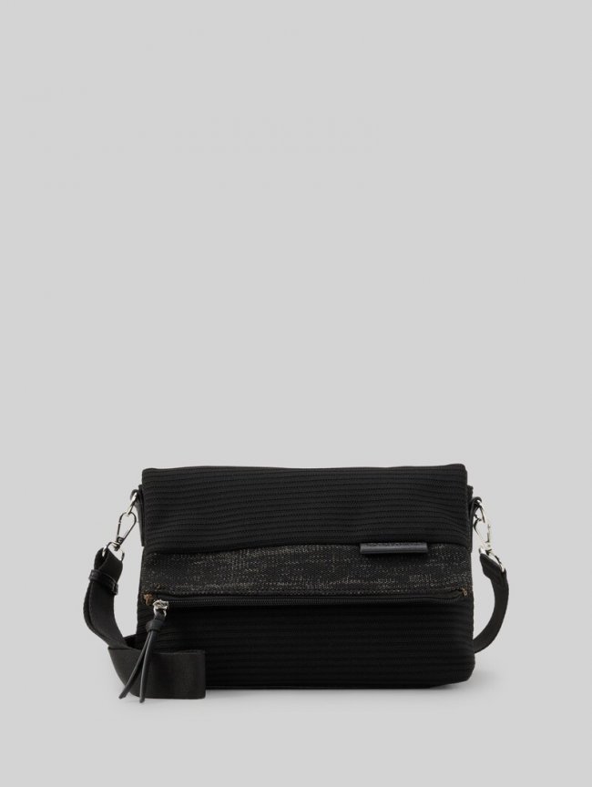 Tom Tailor TTVESNA M Umhängetasche mit Überschlag - Schwarz / Black Tom Tailor TTVESNA M Umhängetasche mit Überschlag - Schwarz / Black