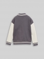 Tom Tailor Oversize Sweatjacke mit Bomberkragen - Dark Urban Grey Tom Tailor Oversize Sweatjacke mit Bomberkragen - Dark Urban Grey