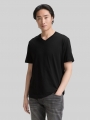 Tom Tailor T-Shirts mit V-Ausschnitt im 2er-Pack - Black Tom Tailor T-Shirts mit V-Ausschnitt im 2er-Pack - Black