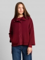 Tom Tailor Boxy Fit Scuba Sweatjacke mit Taschen - Preppy Plum Tom Tailor Boxy Fit Scuba Sweatjacke mit Taschen - Preppy Plum