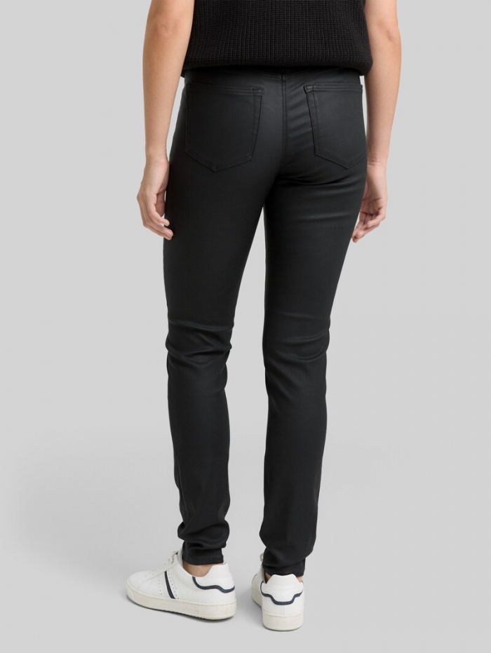 Tom Tailor Coated TTNELA SKINNY Jeans - Coated Black Denim Tom Tailor Coated TTNELA SKINNY Jeans - Coated Black Denim