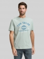 Tom Tailor T-Shirt mit Logo-Print - Soft Greyish Green Tom Tailor T-Shirt mit Logo-Print - Soft Greyish Green