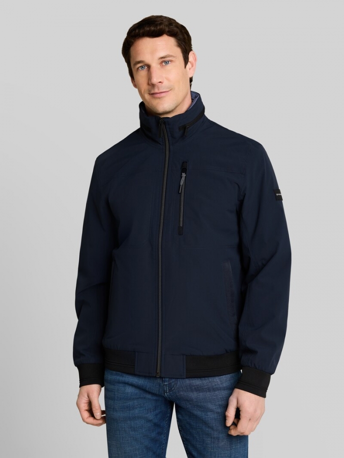 Tom Tailor Blouson Jacke mit verstaubarer Kapuze - Sky Captain Blue Tom Tailor Blouson Jacke mit verstaubarer Kapuze - Sky Captain Blue