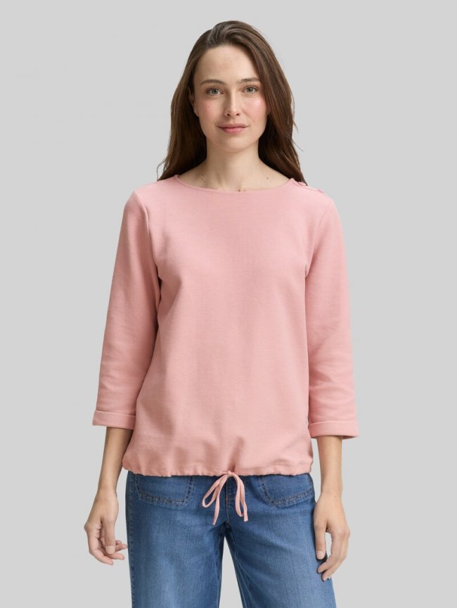 Tom Tailor Langarmshirt mit Knopf-Details - Morning Pink Tom Tailor Langarmshirt mit Knopf-Details - Morning Pink