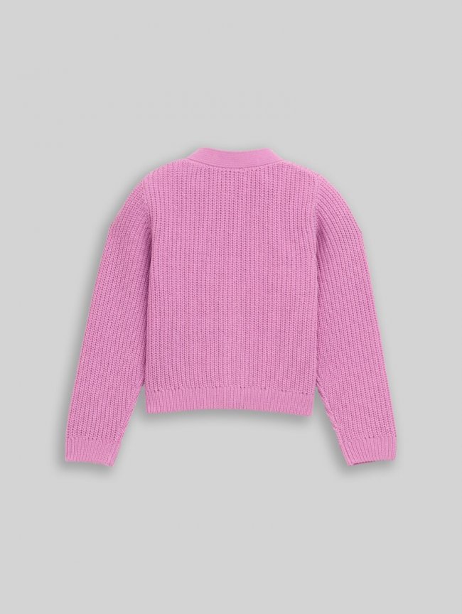 Tom Tailor Cardigan mit V-Ausschnitt - Flashy Mauve Tom Tailor Cardigan mit V-Ausschnitt - Flashy Mauve