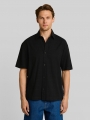 Tom Tailor Loose Fit Kurzarmhemd aus Baumwolle - Black