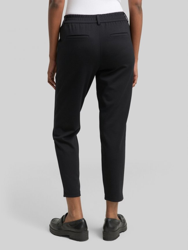 Tom Tailor Relaxed Fit Hose mit elastischem Bund - Deep Black Tom Tailor Relaxed Fit Hose mit elastischem Bund - Deep Black