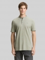 Tom Tailor Piqué Poloshirt mit Stehkragen - Mint Sea Spray Two Tone Pique Tom Tailor Piqué Poloshirt mit Stehkragen - Mint Sea Spray Two Tone Pique
