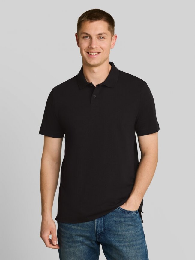 Tom Tailor Jersey Poloshirt aus Baumwolle - Black Tom Tailor Jersey Poloshirt aus Baumwolle - Black