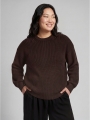 Tom Tailor Plus Size - Oversize Strickpullover mit Rundhalsausschnitt - Java Dark Brown Melange Tom Tailor Plus Size - Oversize Strickpullover mit Rundhalsausschnitt - Java Dark Brown Melange