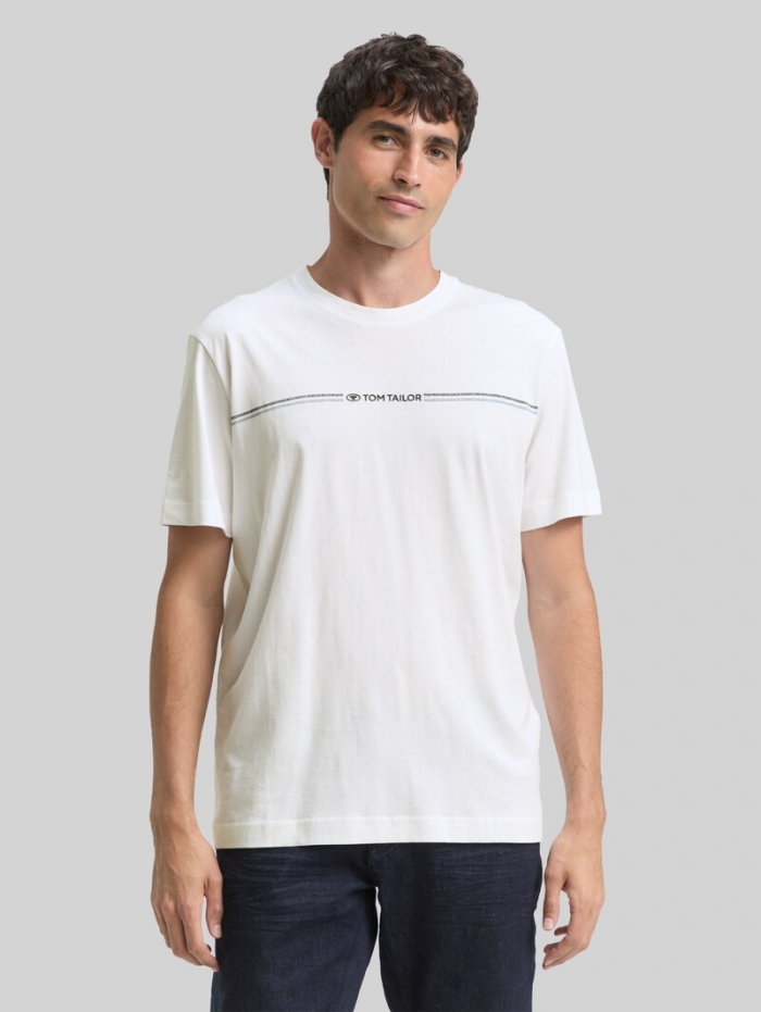 Tom Tailor T-Shirt mit Print - White Tom Tailor T-Shirt mit Print - White