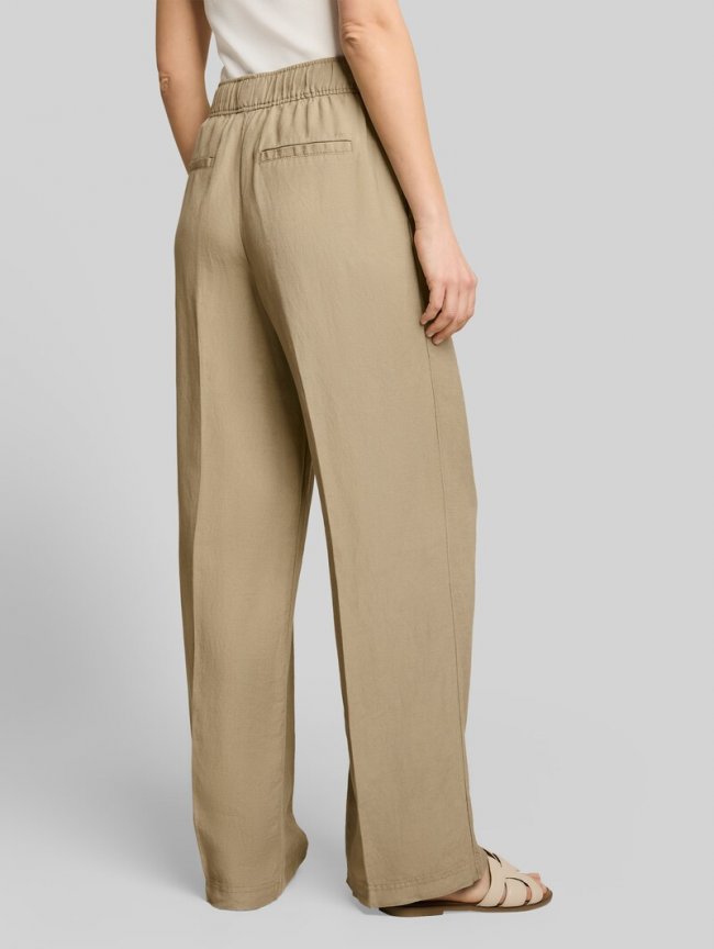 Tom Tailor Loose Fit Hose mit Leinenanteil - Silver Olive Tom Tailor Loose Fit Hose mit Leinenanteil - Silver Olive
