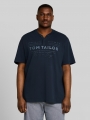 Tom Tailor Plus Size - Henley T-Shirt im Used-Look - Sky Captain Blue Tom Tailor Plus Size - Henley T-Shirt im Used-Look - Sky Captain Blue