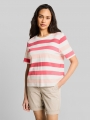 Tom Tailor T-Shirt aus Baumwolle - Coral Offwhite Stripe Tom Tailor T-Shirt aus Baumwolle - Coral Offwhite Stripe