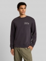 Tom Tailor Relaxed Fit Sweatshirt mit Print - Coal Grey Tom Tailor Relaxed Fit Sweatshirt mit Print - Coal Grey