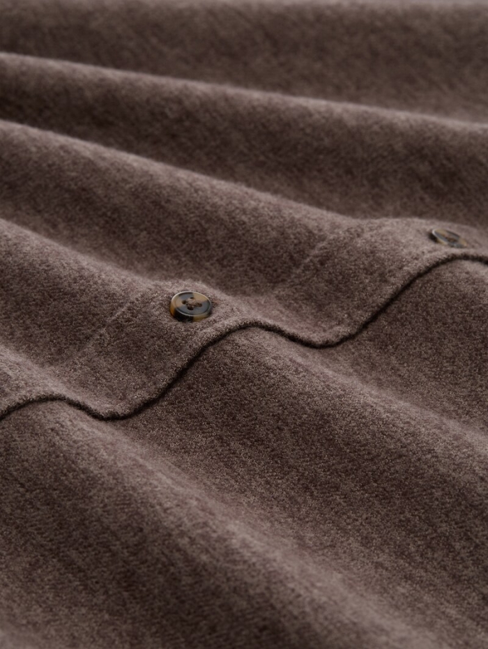 Tom Tailor Regular Fit Flanell-Hemd - Brown Grindle Structure Tom Tailor Regular Fit Flanell-Hemd - Brown Grindle Structure