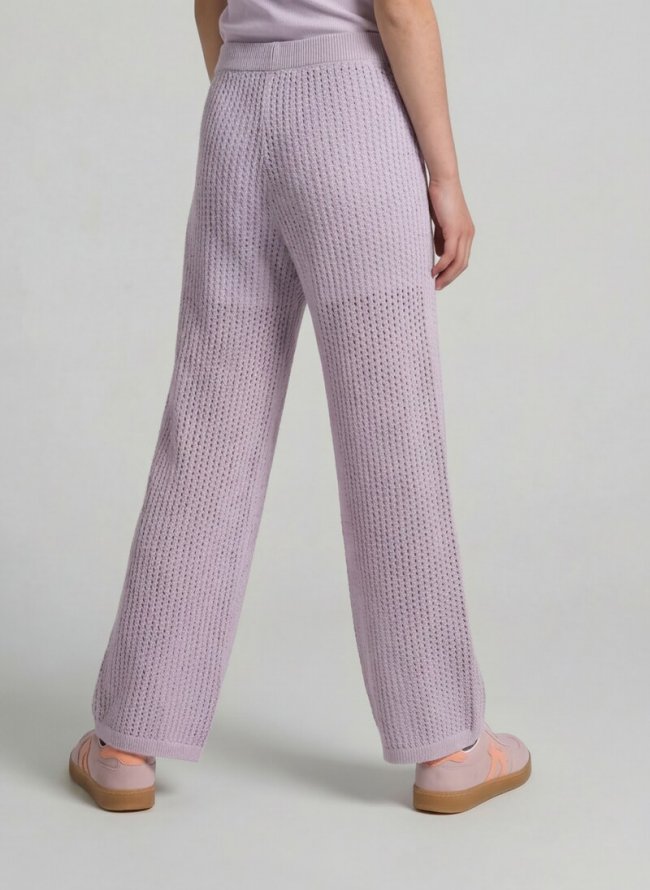 Tom Tailor Wide Leg Strickhose - Cool Lilac Tom Tailor Wide Leg Strickhose - Cool Lilac